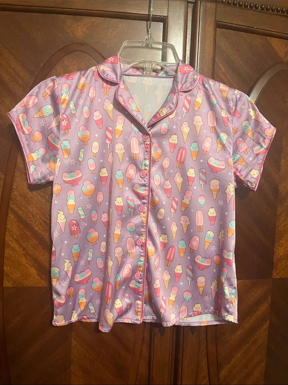 American Girl Purple Ice Cream & Popsicle Pajama Set-Sweet Dream PJs for Girls